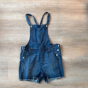 Madewell Women's Indigo Denim Short Overalls